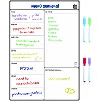 Smart Panda Calendario Magnético para Nevera - Ideal Planificador de Menú- Recordatorio- Lista de la Compra - Pizarra…